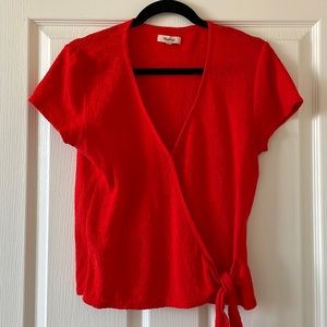 Madewell Wrap Tie Top